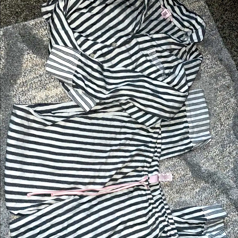 Victoria secret stripped pajama set